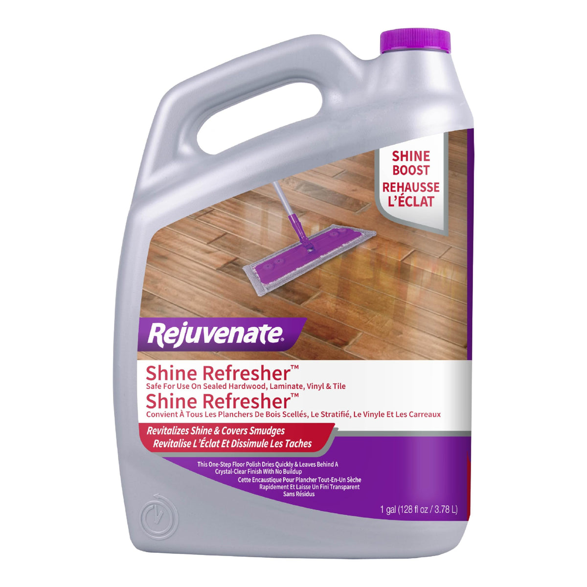 1 Gallon Floor Polish for Sealed Hardwood, Laminate, Vinyl and Tile C521067