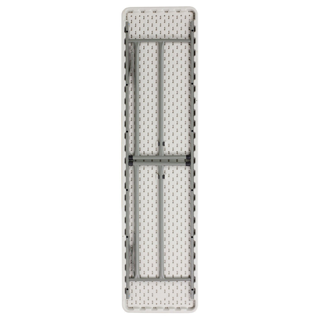 10 Pack 6-Foot Granite White Plastic Folding Table M53317