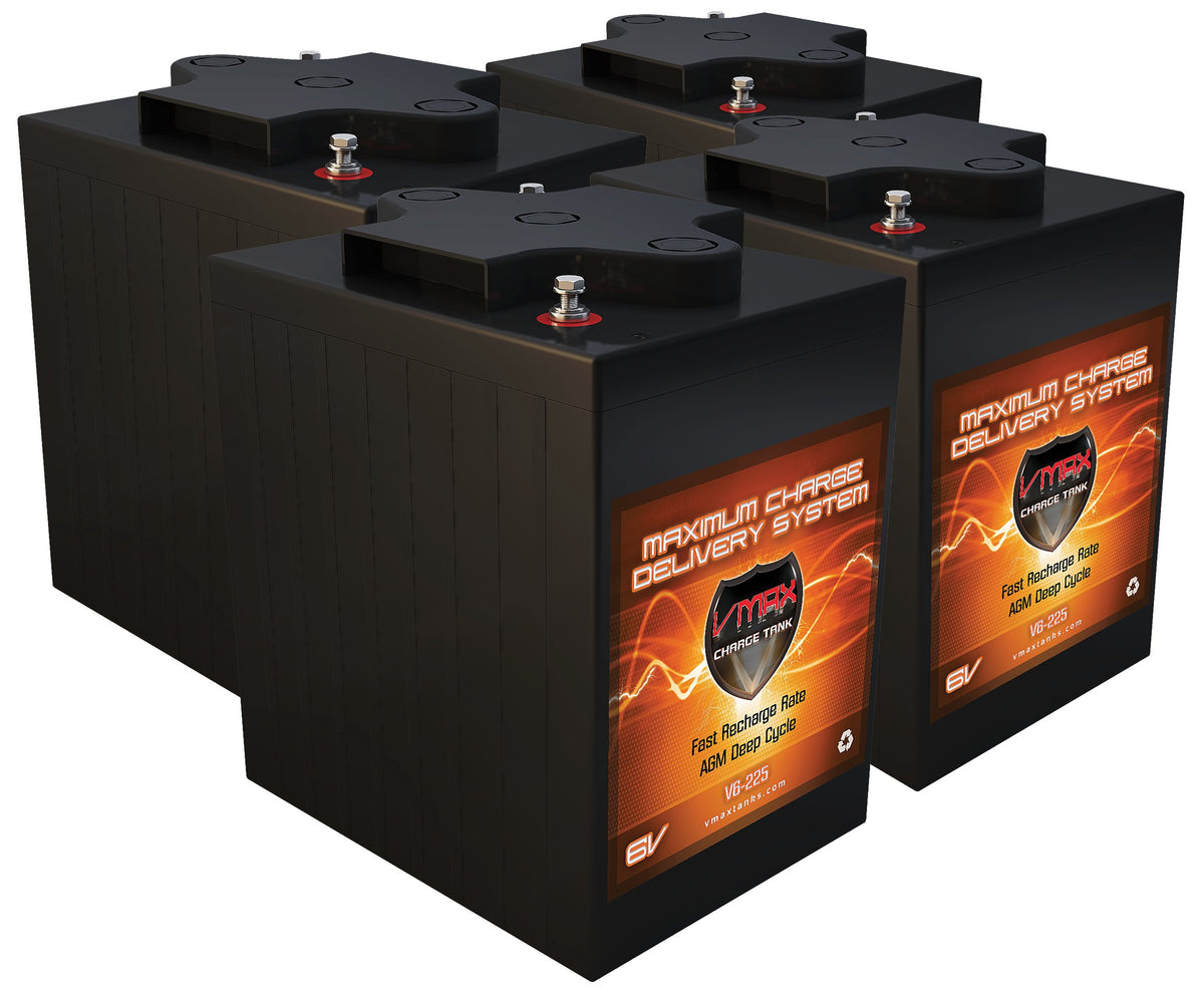 4 6V 225Ah AGM Deep Cycle Batteries S64992