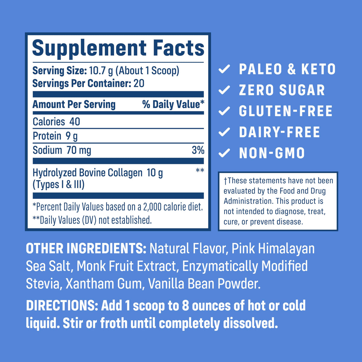 Hydrolyzed Type 1 & 3 Collagen Protein Powder E6192