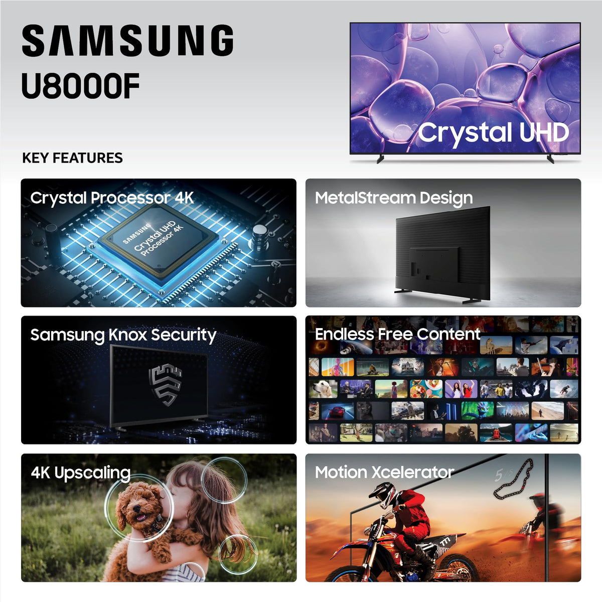 43-Inch Crystal UHD 4K Smart TV G234912