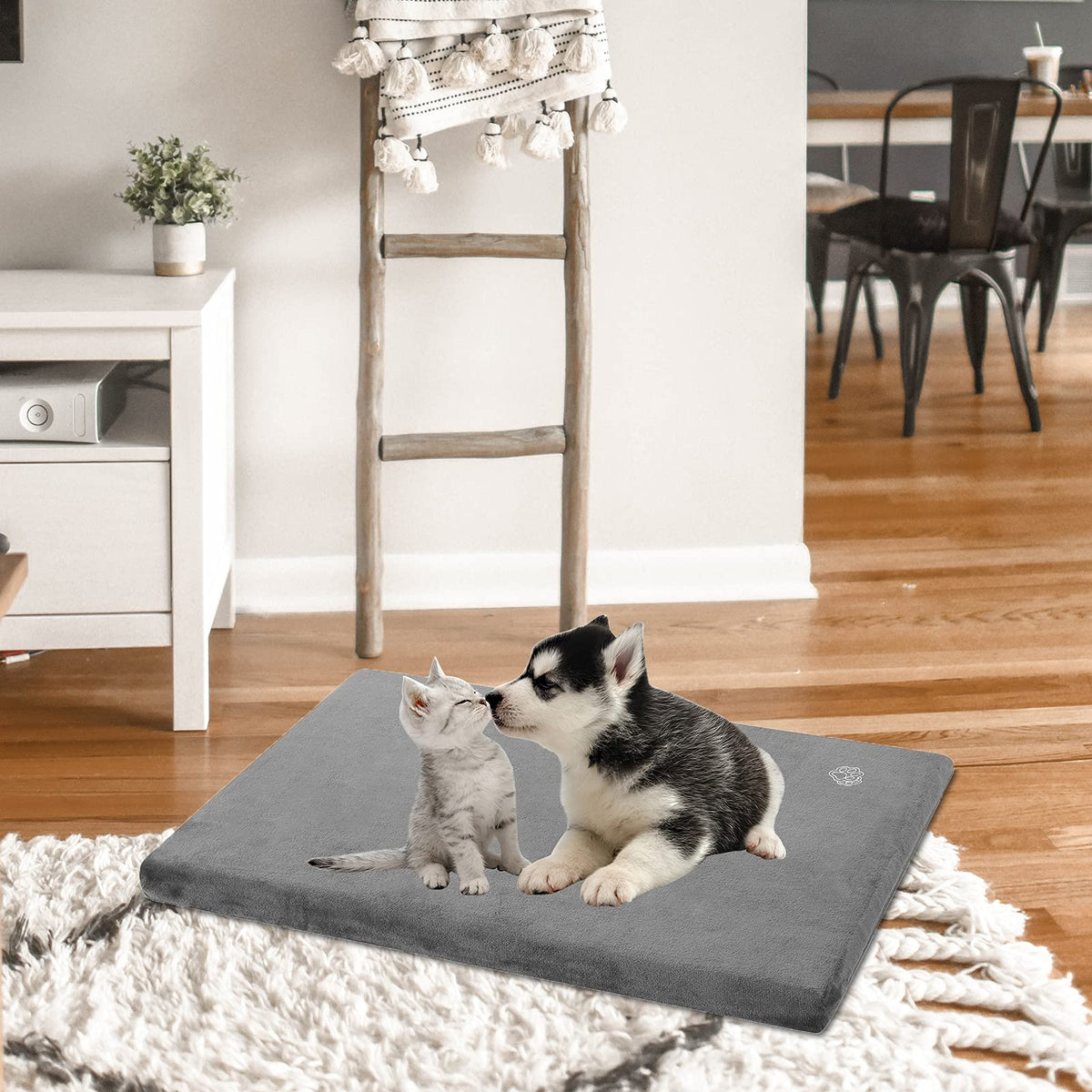 Ultra Soft Grey Small Dog Bed Mat V35732