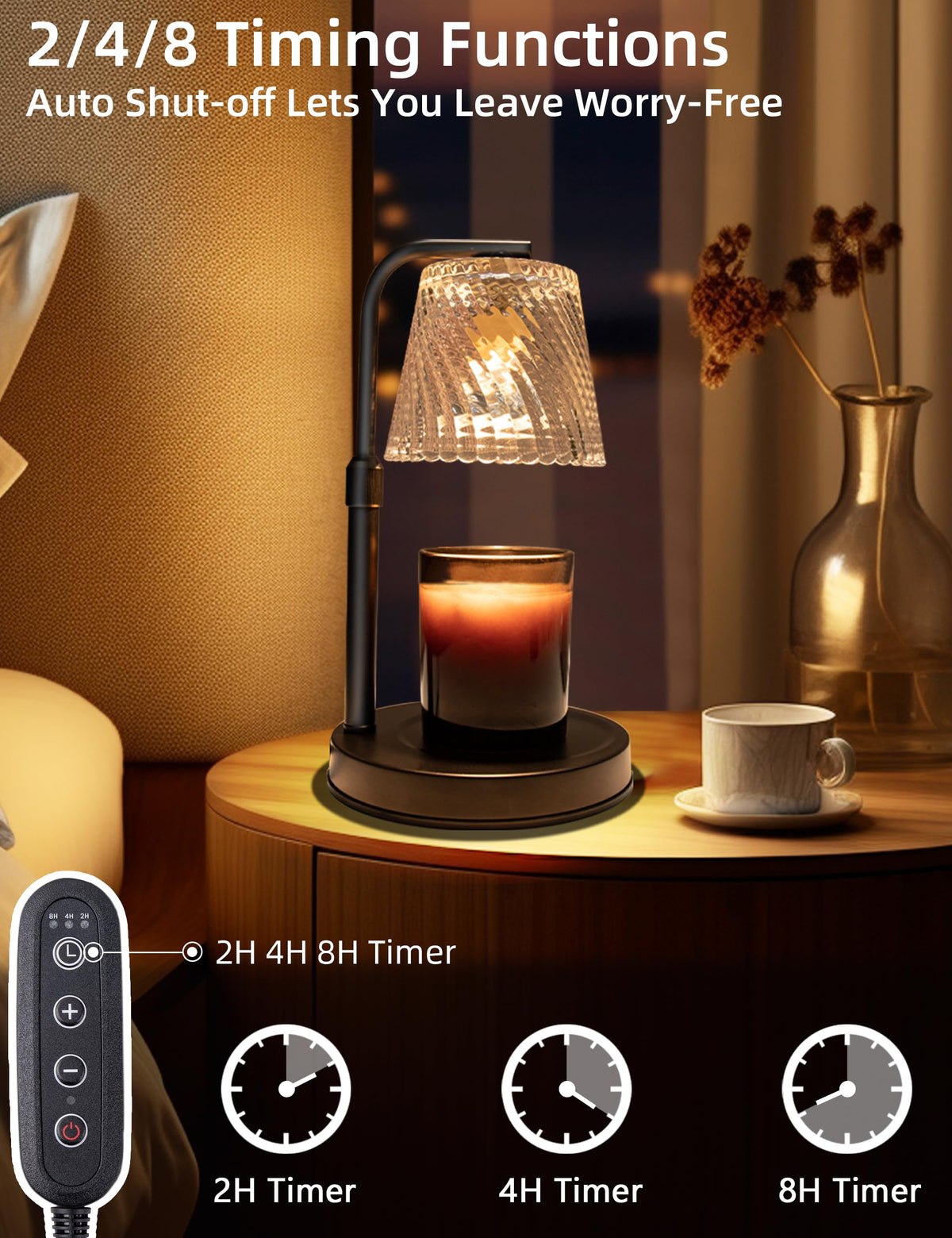 Candle Warmer Lamp with Timer Dimmable C829