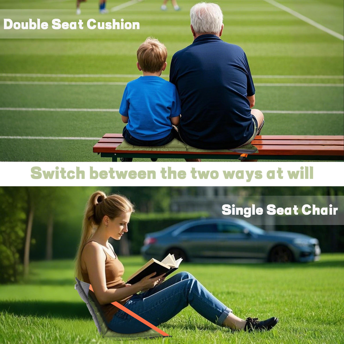 Inflatable Portable Folding Stadium Seat T41178
