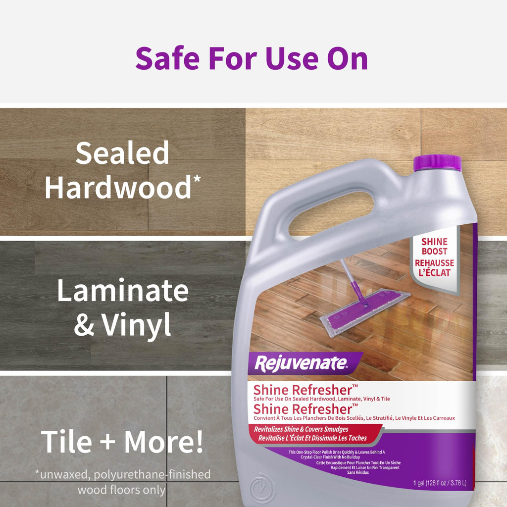 1 Gallon Floor Polish for Sealed Hardwood, Laminate, Vinyl and Tile C521067
