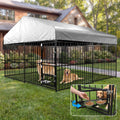 10×10FT Outdoor Dog Kennel with Roof W243