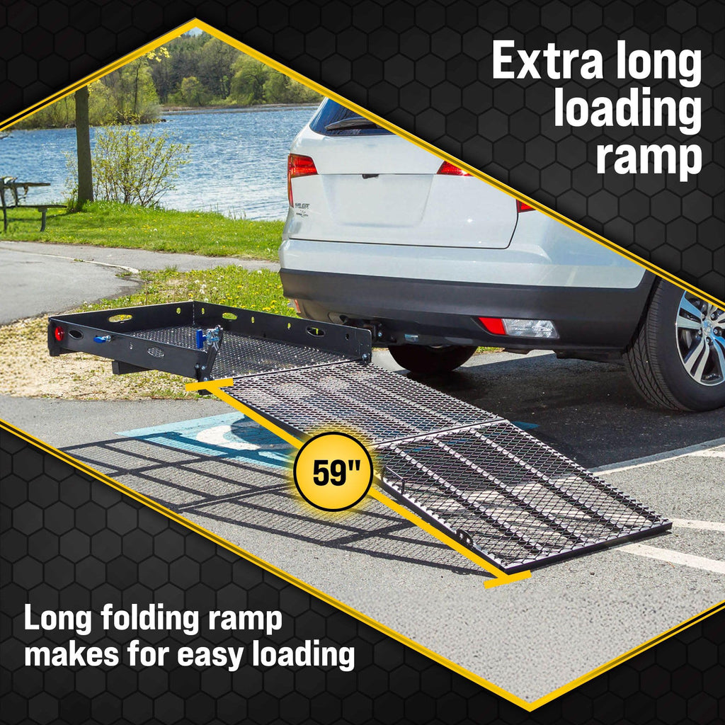 500 lb Wheelchair Scooter Carrier with Ramp R6556