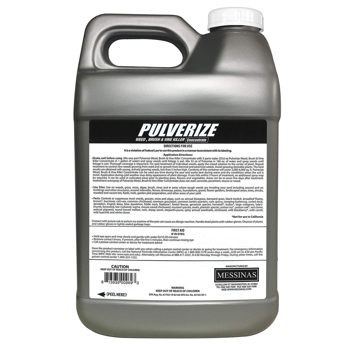 Weed and Vine Killer Concentrate 2.5 Gallons X16507