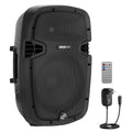 1000W Bluetooth PA System Speakers with 10 Inch Subwoofer and USB, Black O7060